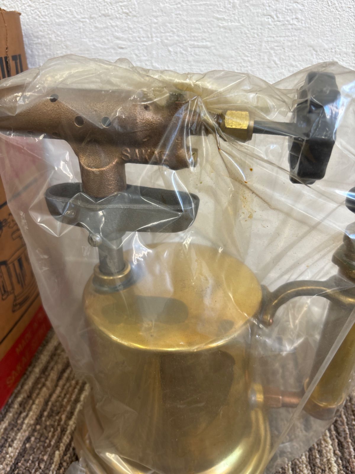 サカエ富士 ガソリン トーチランプ 新品未使用 箱有り アンティーク