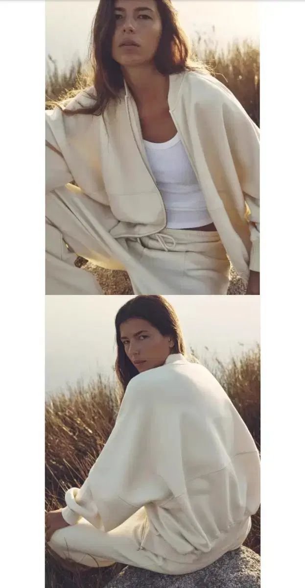 ZARA 起毛 レディース ワイド トレーナー SET L