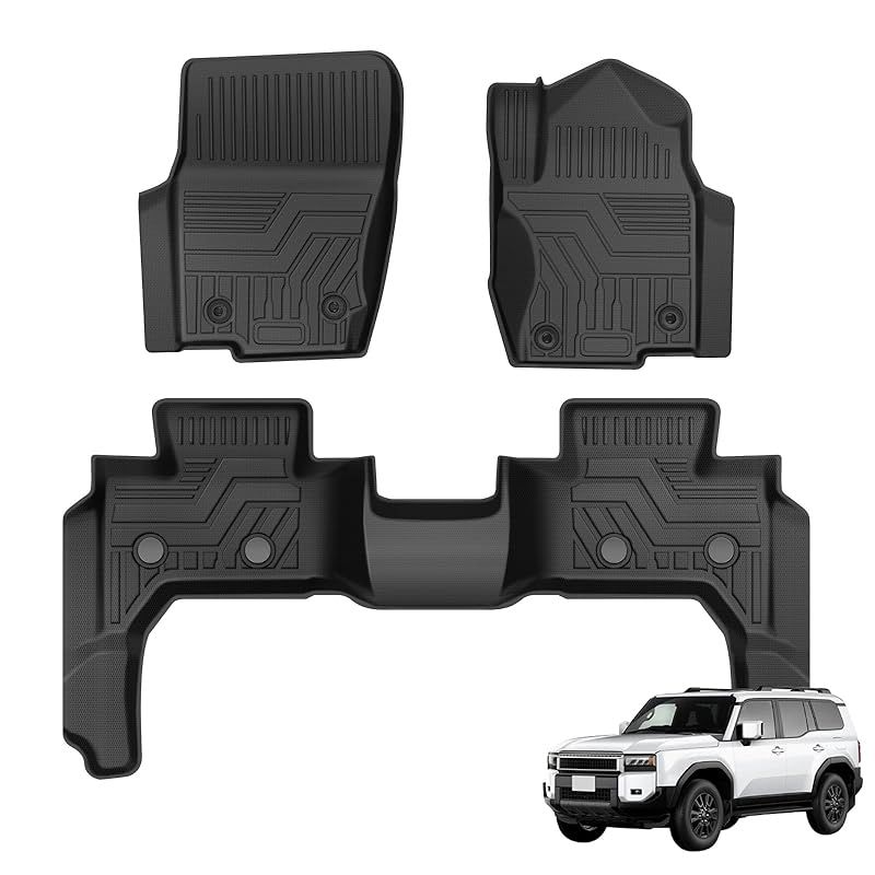 自動車整備士監修 クラフトワークス ランクル250 フロアマット 5人乗り 7人乗り 車 防水 丸洗い ピッタリフィット 3D マット 車種 1 2列目 内装 CRAFT WORKS GDJ250 W TRJ25 1