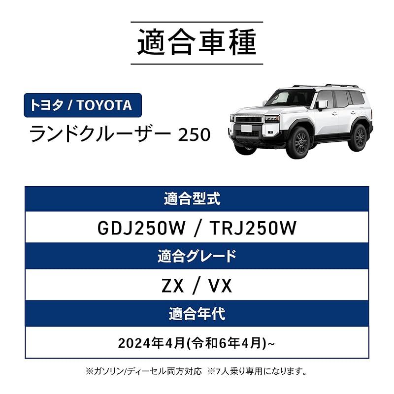 自動車整備士監修 クラフトワークス ランクル250 フロアマット 5人乗り 7人乗り 車 防水 丸洗い ピッタリフィット 3 D マット 車種 1 2列目 内装 CRAFT WORKS GDJ 250 W TRJ 25