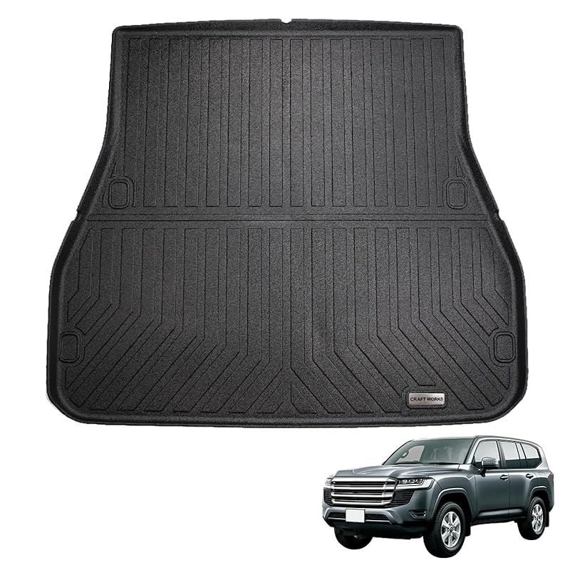 自動車整備士監修 クラフトワークス ランドクルーザー 300系 5人乗り ラゲッジマット 車 防水 丸洗い ピッタリフィット 3D マット 車種 内装 CRAFT WORKS ラゲッジ 300系 VJA300W 0