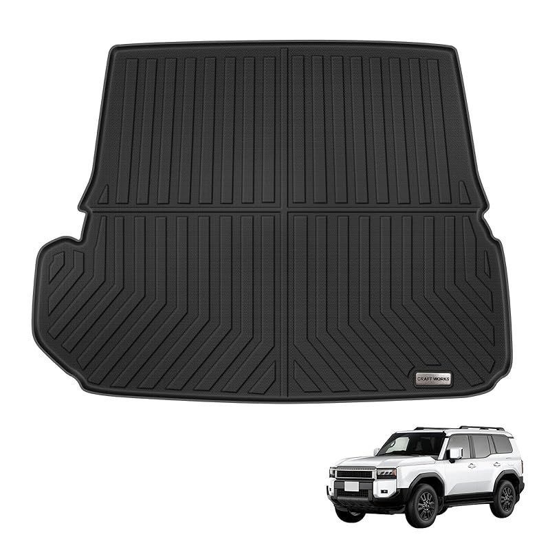 自動車整備士監修 クラフトワークス ランクル250 7人乗り 通常タイプ ラゲッジマット 車 防水 丸洗い ピッタリフィット 3D マット 車種 内装 CRAFT WORKS ラゲッジ GDJ250 TRJ250 0
