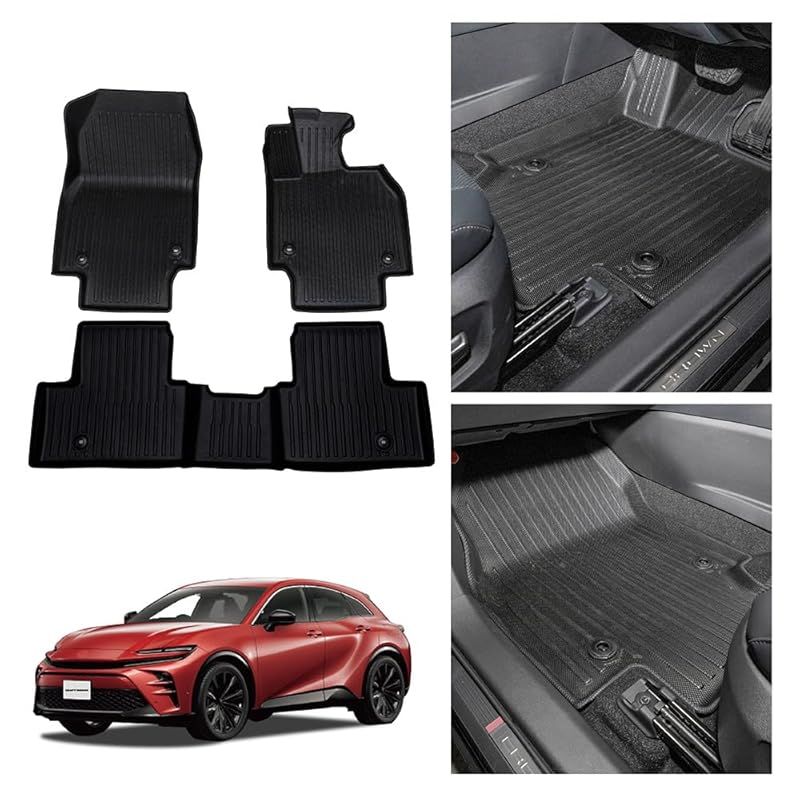 自動車整備士監修 クラフトワークス クラウンスポーツ フロアマット 車 防水 丸洗い ピッタリフィット 3D マット 車種 1 2列目 内装 CRAFT WORKS AZSH36W AZSH37W 1