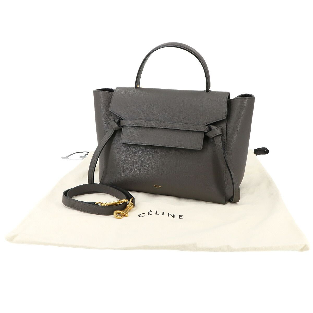 美品 セリーヌ CELINE ベルトバッグ ミニ 2way ハンド ショルダー
