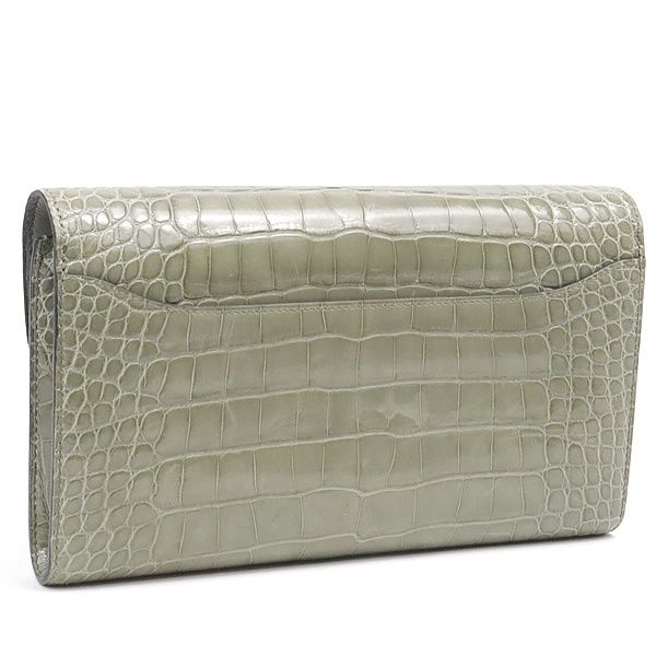 広尾店】エルメス HERMES コンスタンスロング 長財布 アリゲーター  