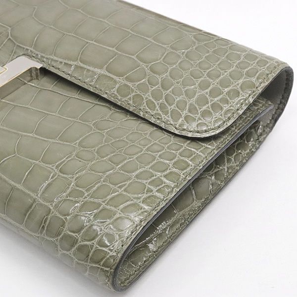 広尾店】エルメス HERMES コンスタンスロング 長財布 アリゲーター  