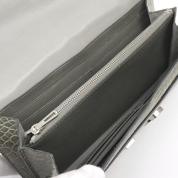 広尾店】エルメス HERMES コンスタンスロング 長財布 アリゲーター  