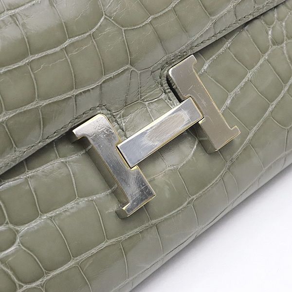 広尾店】エルメス HERMES コンスタンスロング 長財布 アリゲーター  