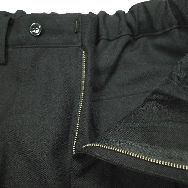  EDIFICE エディフィス 24 AW Marine Cloth 2 pleats Pants 2プリーツイージースラックス L BLACK パンツ ボトムス g 23989 スラックス パンツ