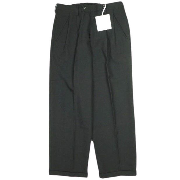 EDIFICE エディフィス 24AW CONFFECT Marine Cloth 2pleats Pants 2プリーツイージースラックス 24030300800040 L BLACK パンツ ボトムス g23989