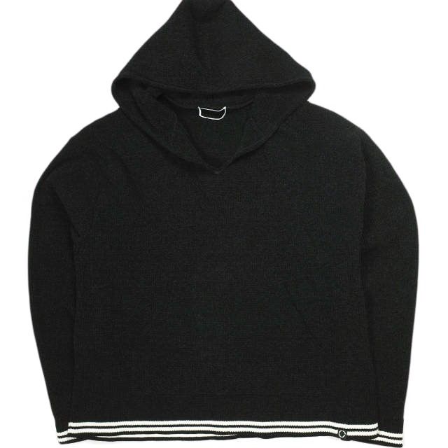 PHINGERIN フィンガリン 25SS CORDY KNIT MEXPARKA コーディーニットメキシカンパーカー PD-251-KN-021 L BLACK プルオーバー トップス PHINGERIN フィンガリン 25SS CORDY KNIT MEXPARKA コーディーニット