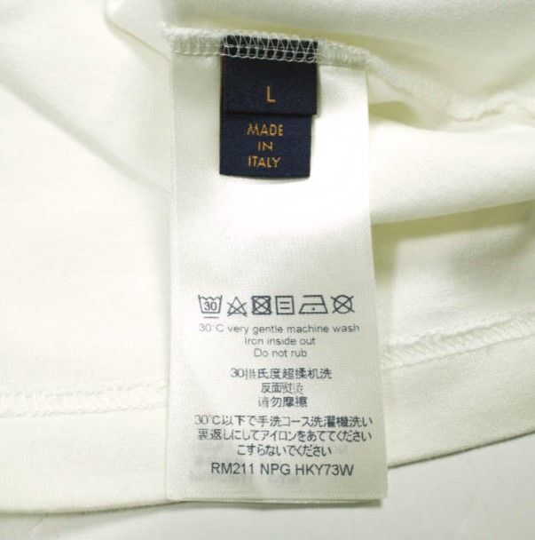LOUIS VUITTON ルイ・ヴィトン 21SS LVフレンド インサイドアウトラベル Tシャツ RM211 NPG HKY73W M WHITE 半袖 ズームと仲間たちの冒険 LOUIS VUITTON ルイ・ヴィトン 21SS イタリア製 LVフレンド インサイド