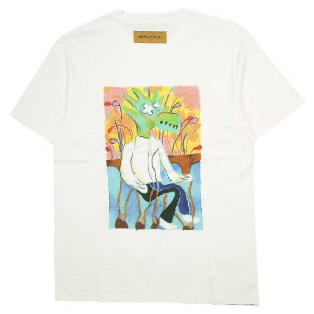 LOUIS VUITTON ルイ・ヴィトン 21SS LVフレンド インサイドアウトラベル Tシャツ RM211 NPG HKY73W M WHITE 半袖 ズームと仲間たちの冒険 LOUIS VUITTON ルイ・ヴィトン 21SS イタリア製 LVフレンド インサイド