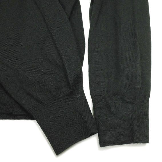FILIPPO DE フィリッポ デ ローレンティス イタリア製 ウールシルクカシミヤ モックネックニットプルオーバー 4210-LU 1 ML 15 50 BLACK セーター ハイゲージ トップス g 24019
