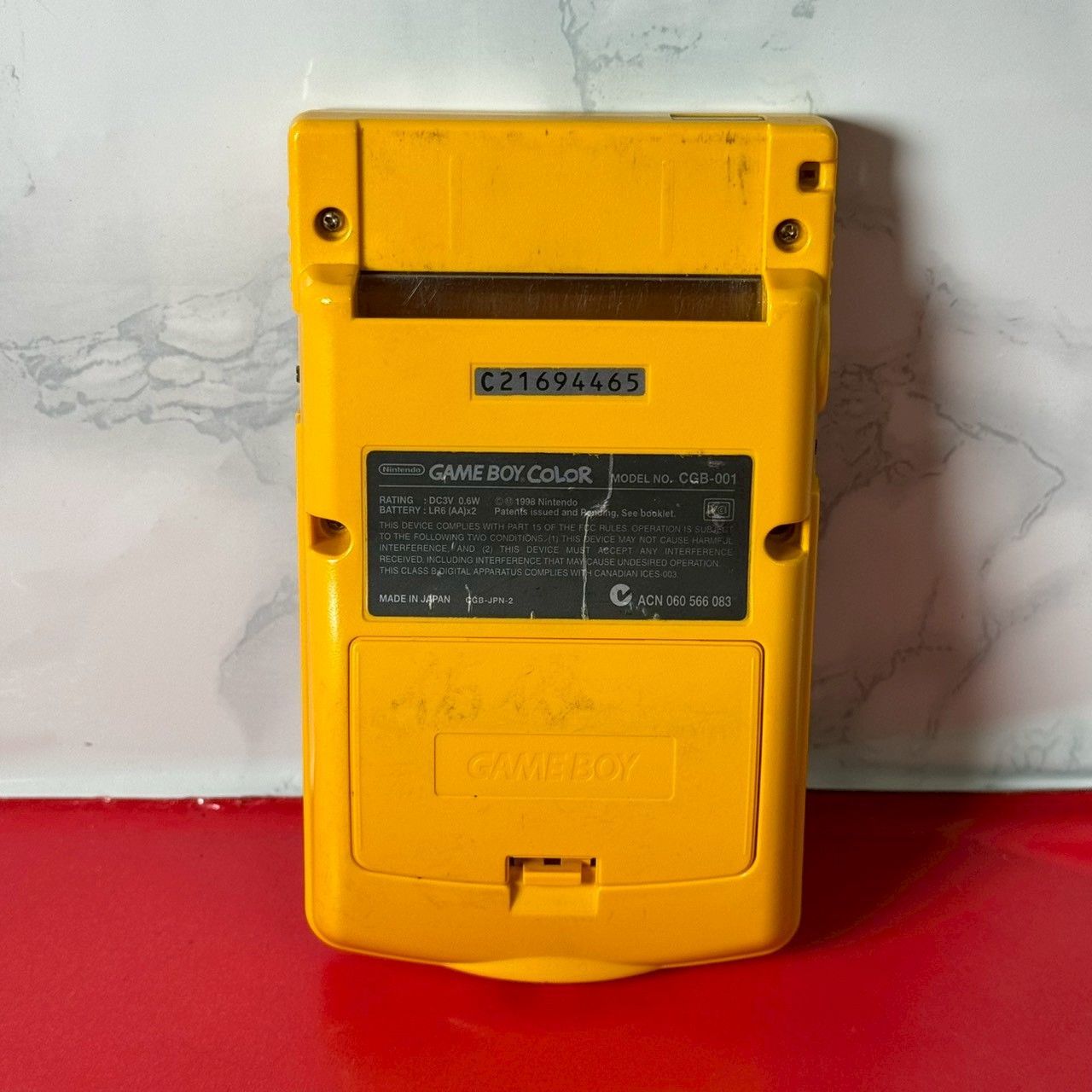 ゲームボーイ 本体 イエロー GBハード ゲーム機本体 動作可