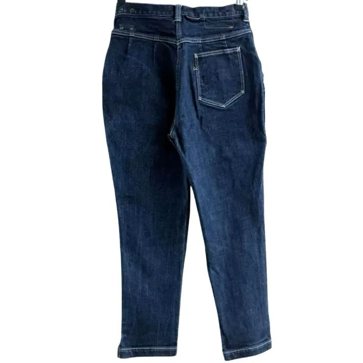 45R ツイードデニムストレッチの桃比女 インディゴ濃 デニム パンツ 2