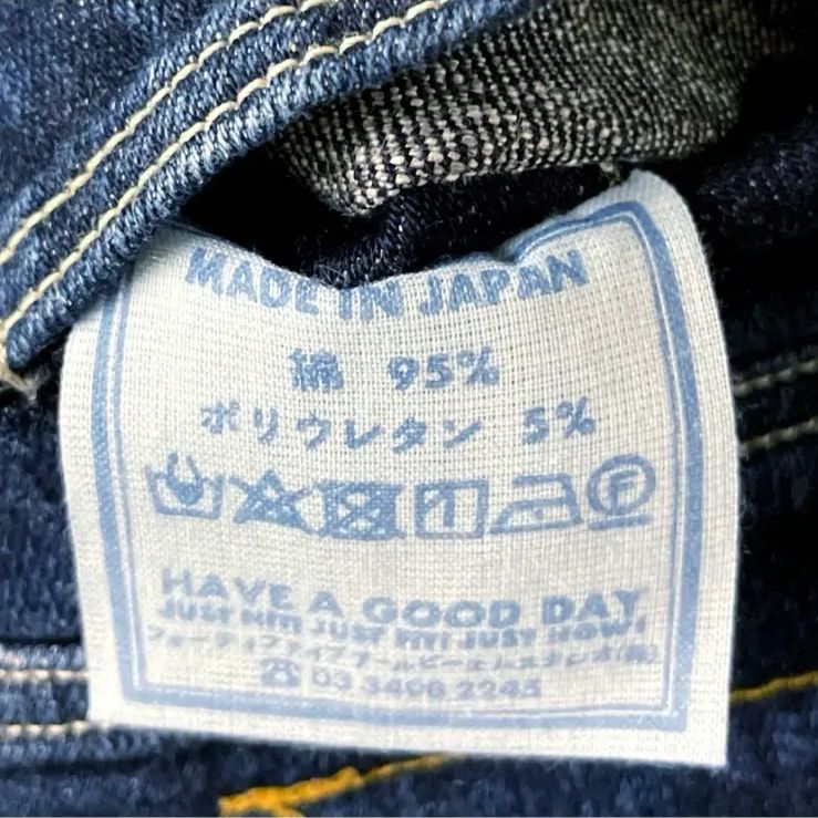 45R ツイードデニムストレッチの桃比女 インディゴ濃 デニム パンツ 2 WWW_SMP1DAWEKUDUS_SCH_ID