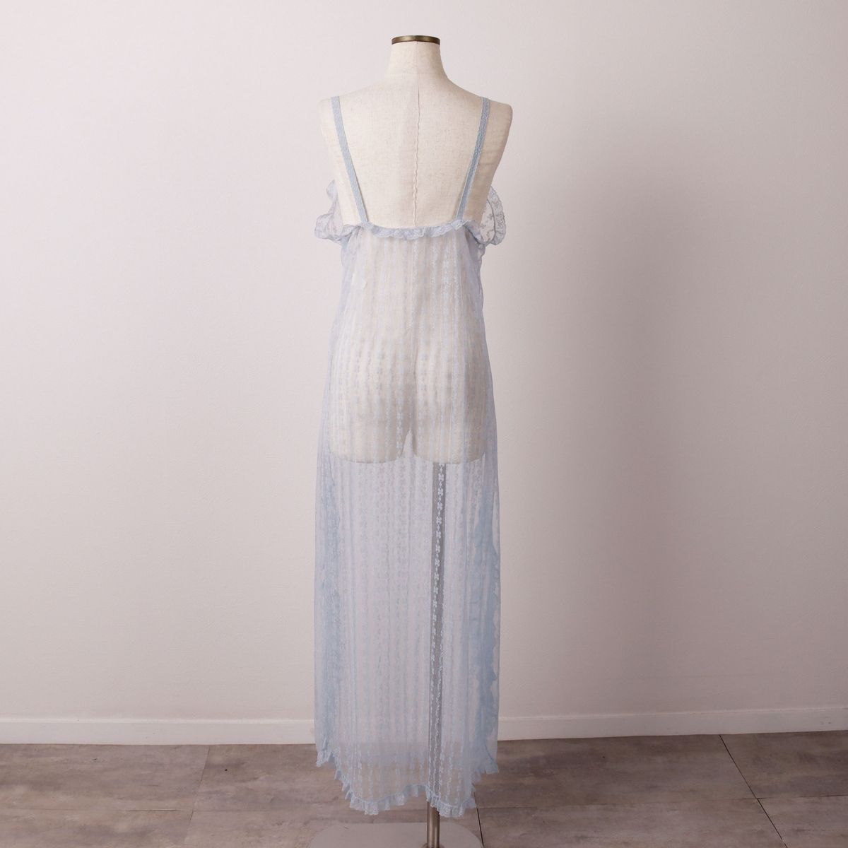 古着 NANI FLOWER 総柄 マキシ丈 ランジェリー キャミソールワンピース レディースM相当 eaa 592069