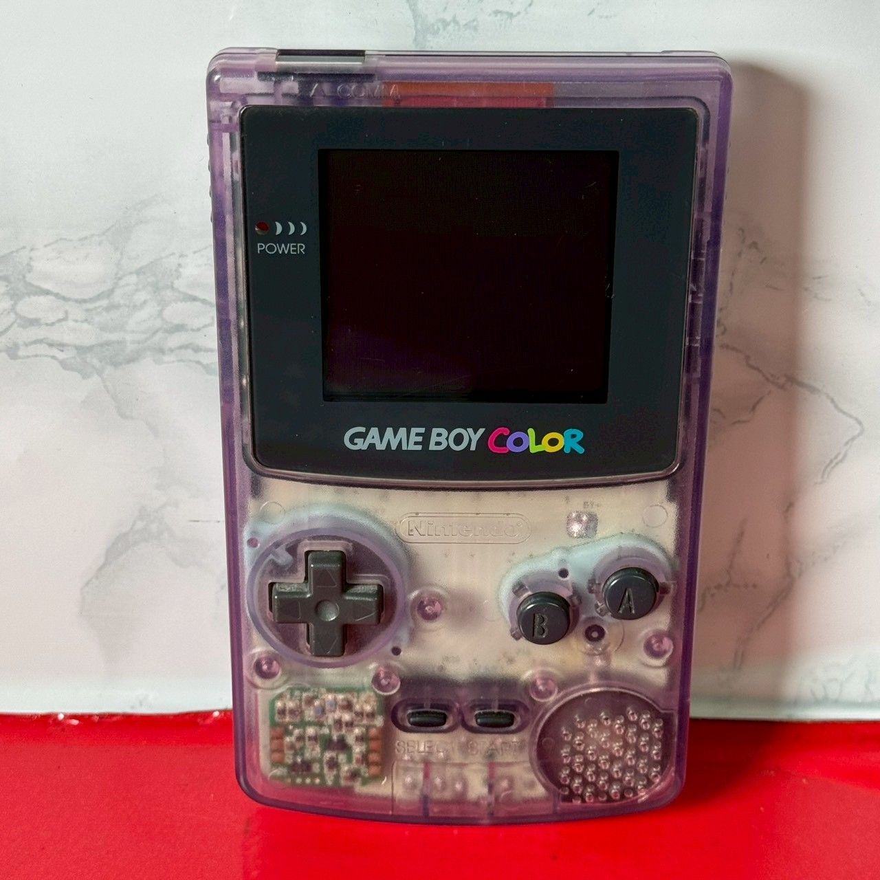 ゲームボーイ 本体 クリアパープル GBハード ゲーム機本体 動作可