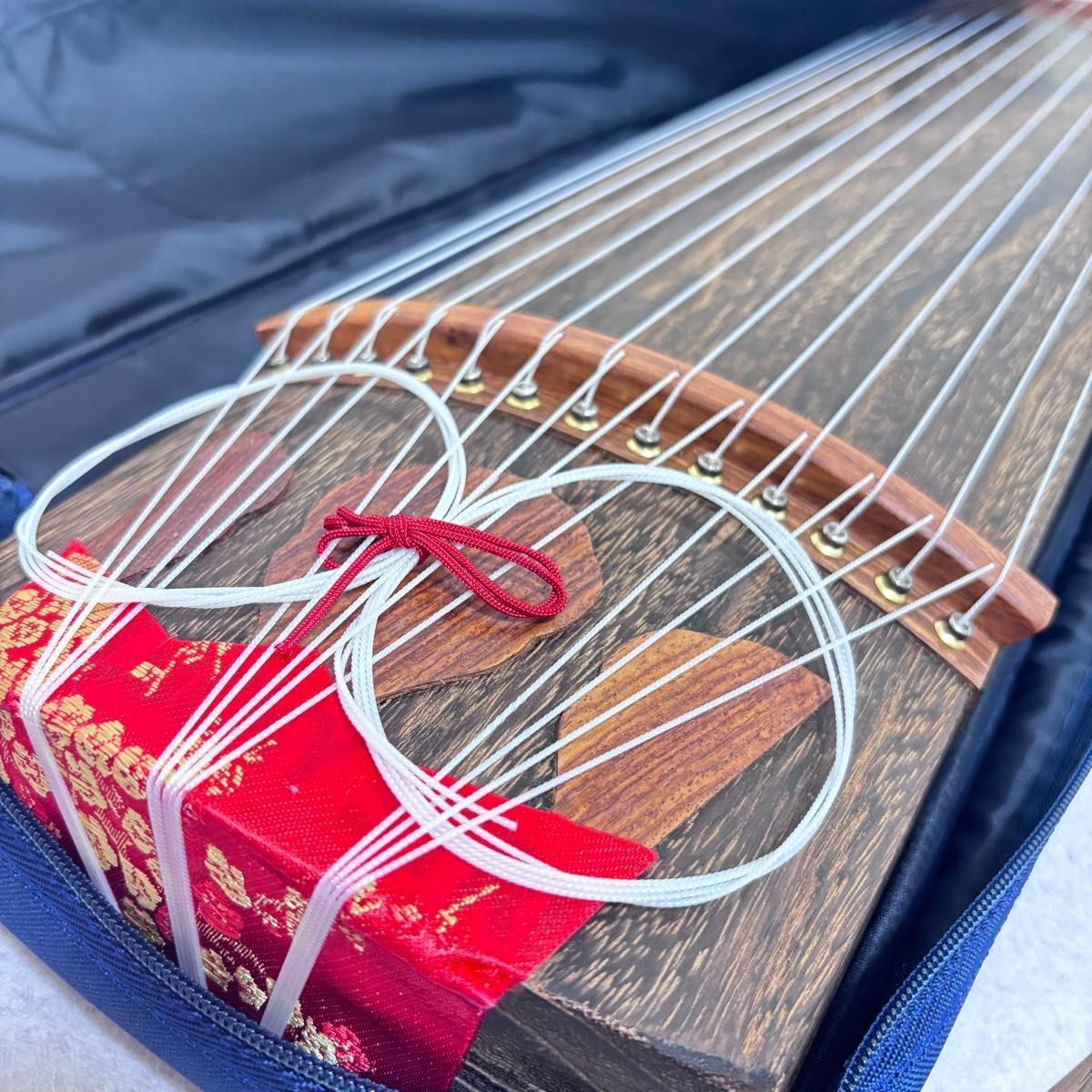 上 文化琴 ゼンオン 羽衣 短琴 ZENON 立柱ケース付