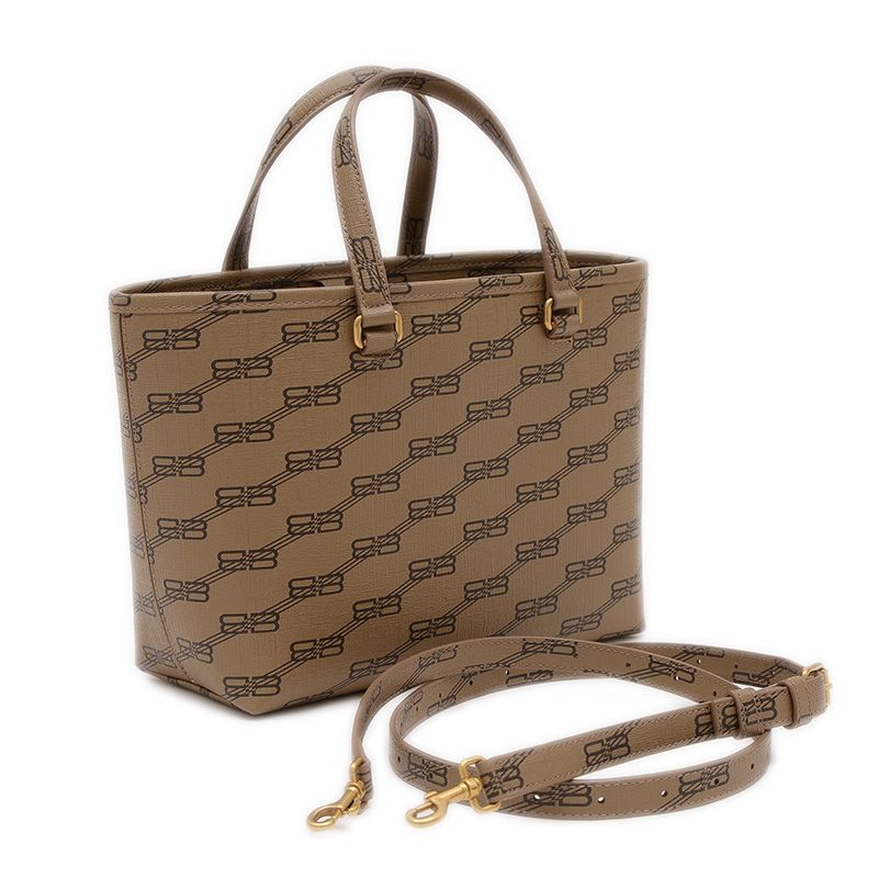 バレンシアガ BBモノグラム シグネチャー スモール ショッパー 2WAYバッグ