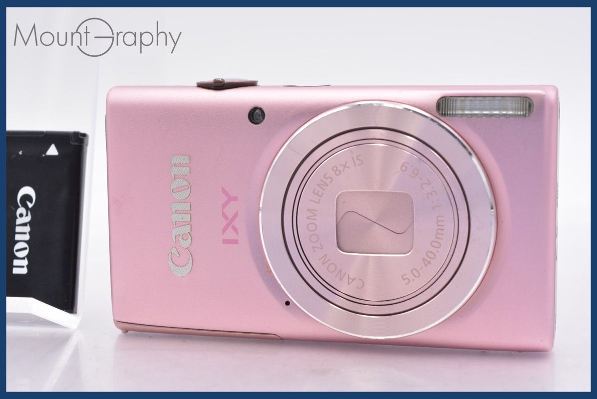 美品 動作確認済 Canon IXY 90F ピンク デジカメ 充電器 バッテリ キヤノン Canon IXY DIGITAL 90F 8x バッテリー付属 ☆完動☆同梱可