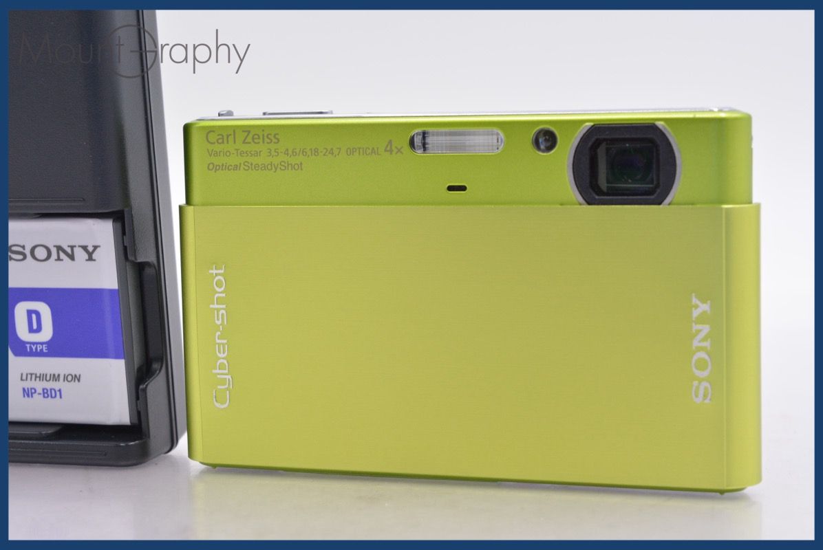 ソニー SONY Cyber-shot DSC-T77 4x バッテリー、充電器付属 ☆完動