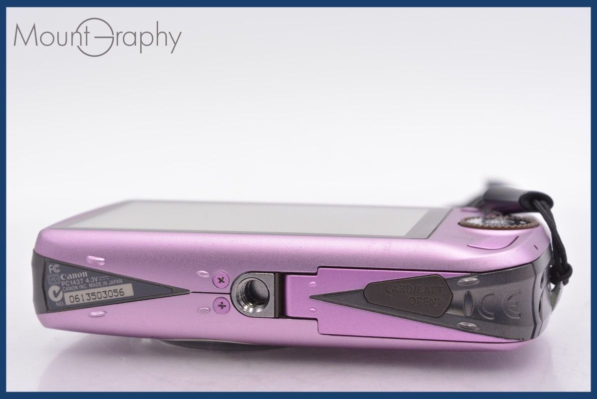 Canon カメラ IXY 930IS PC1437 充電器 箱 ピンク 動作品