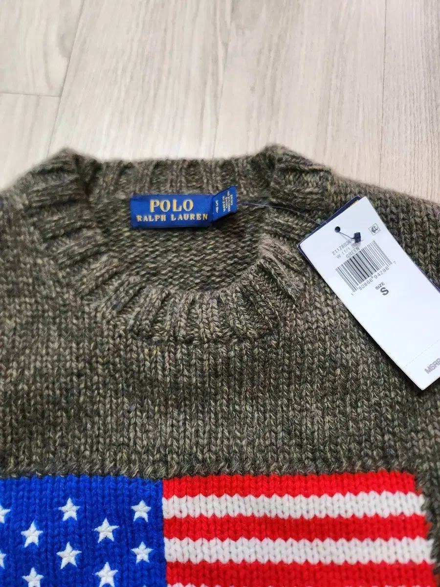 送料無料・30日間返品無料。 ポロラルフローレン 星条旗 ニット S