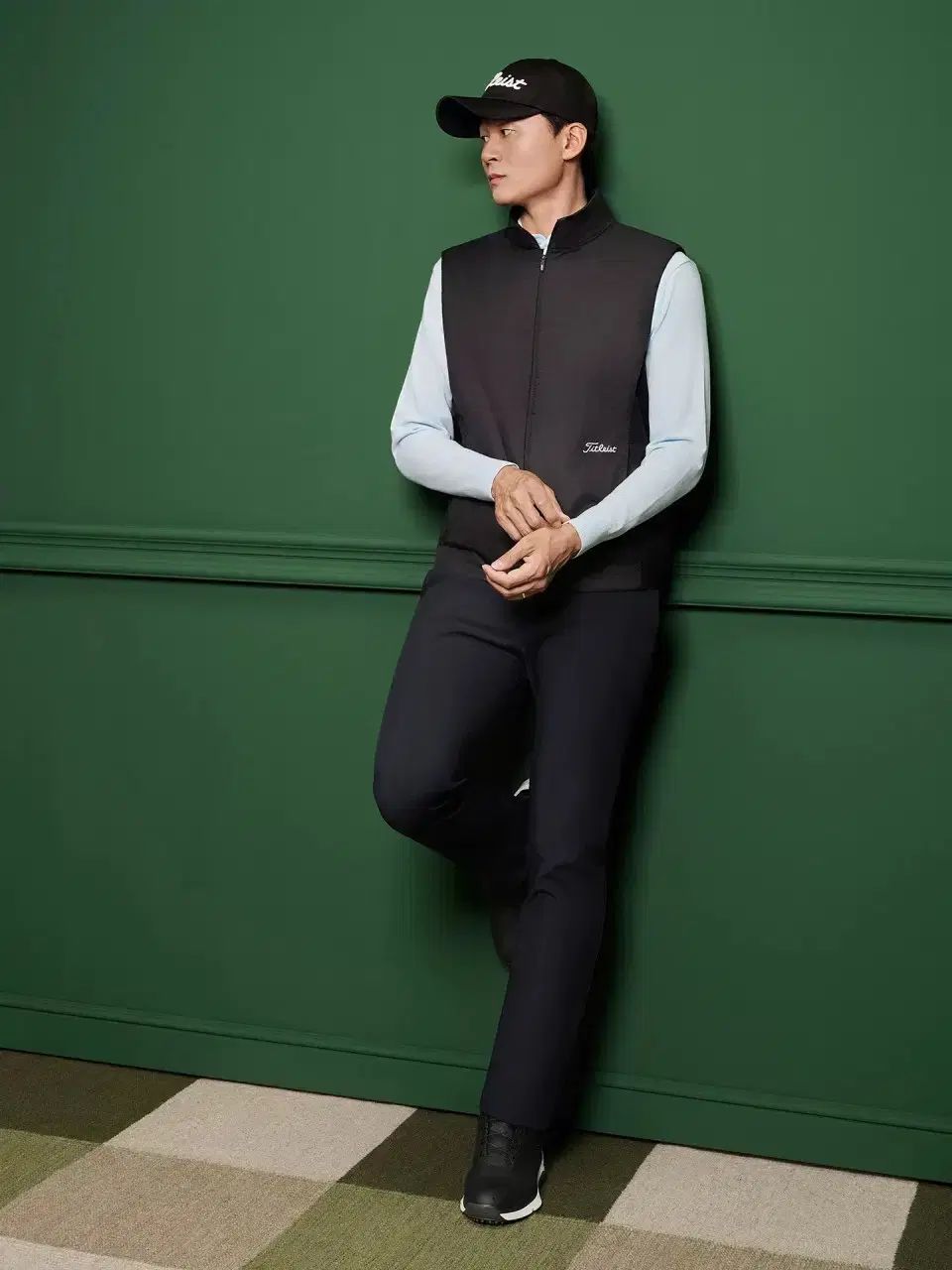 メンズゴルフ ジップアップ