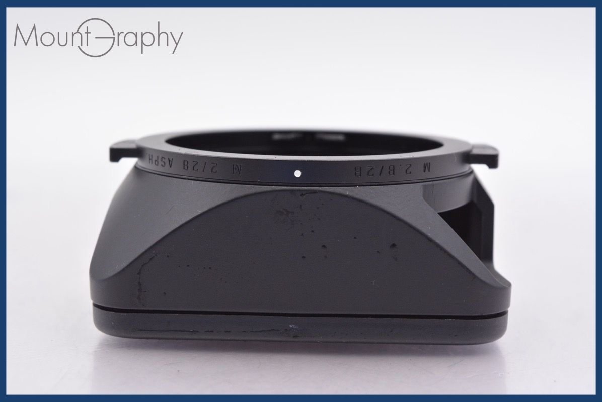 上 ライカ LEICA 28 mm F 2 ズミクロンM フード 前キャップ付 同梱可 mj 6174