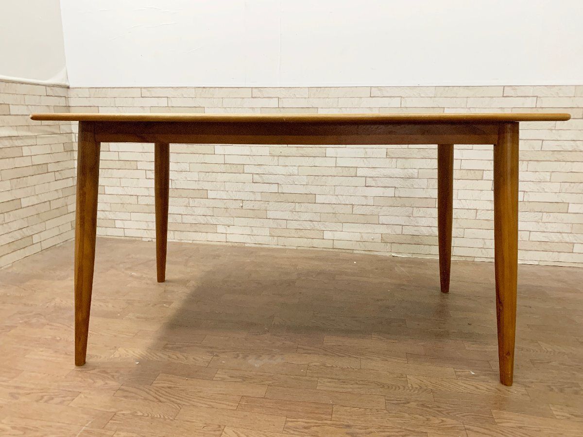 ◇中古品 SCANTEAK スキャンティーク ダイニングテーブル 机 食卓机