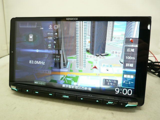 度 9V型 ケンウッド MDV-M906HDL 彩速ナビ メモリーナビ 地デジ フルセグ DVD CD SDカード iPod USB ブルートゥース ハンズフリー MP3 WMA