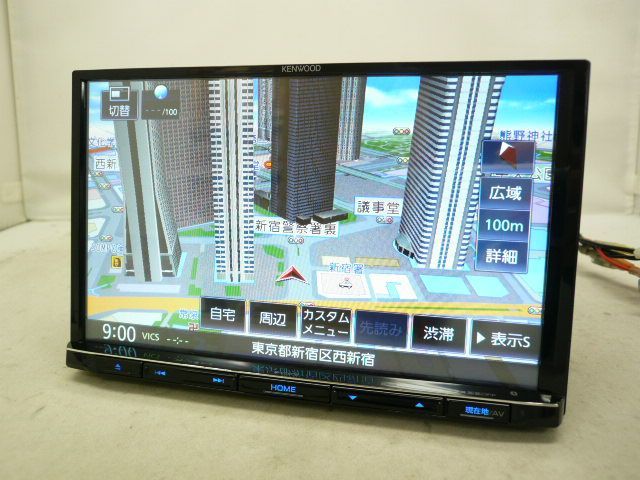 度 8V型 ケンウッド MDV-S707L 彩速ナビ メモリーナビ 地デジ フルセグ DVD CD SDカード iPod USB ブルートゥース ハンズフリー MP3 WMA