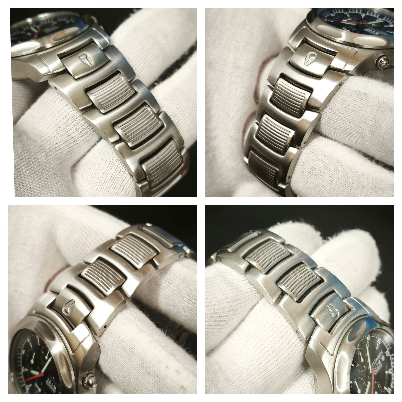  電池交換 ニクソン NIXON SUPER ROVER SS フルメタル クロノグラフ ダイバー SNA 腕時計(クォーツ) 腕時計(アナログ)