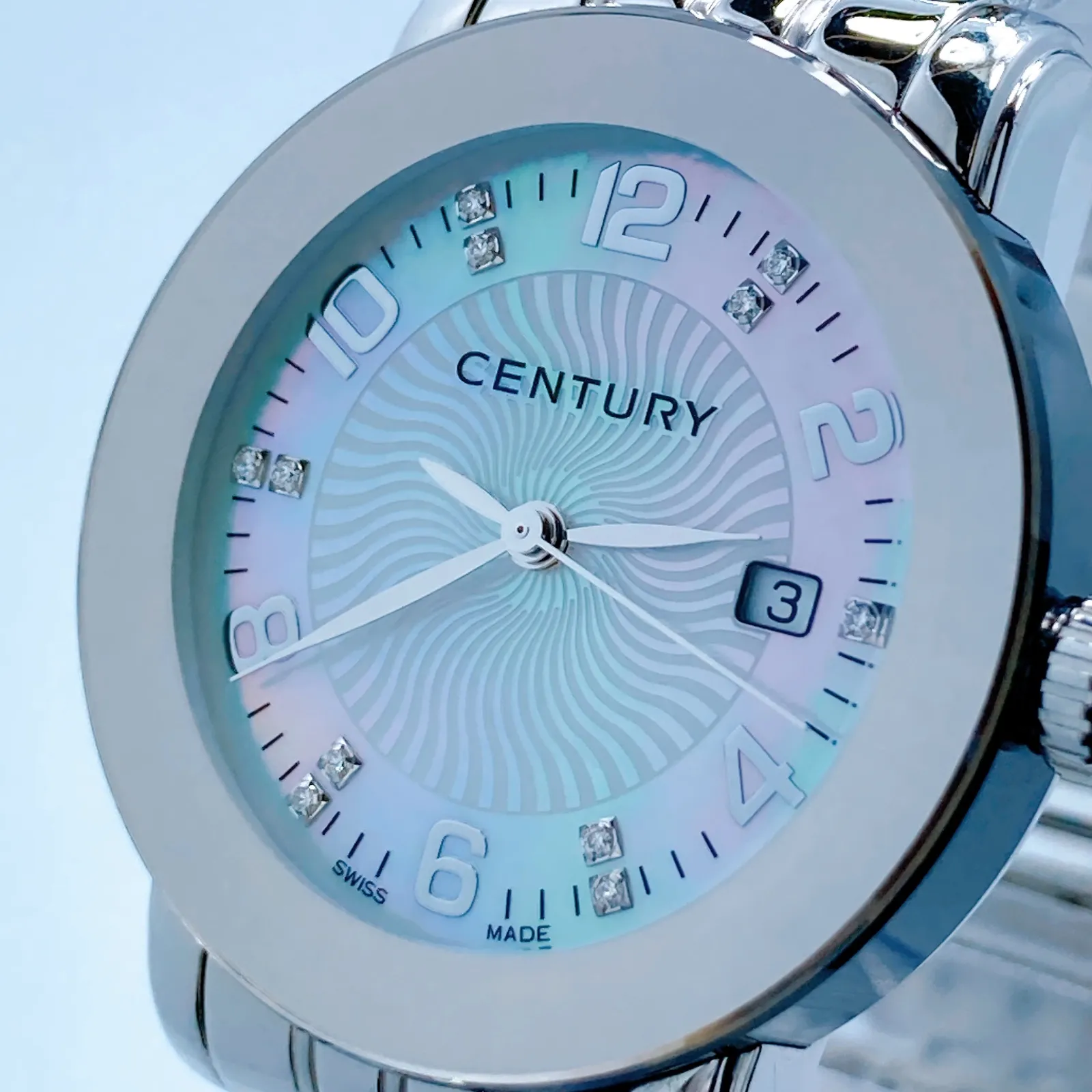 稼働✨CENTURY　腕時計　タイムジャム　1P ダイヤ　グリーン　【新品電池】 稼働✨CENTURY 腕時計 タイムジャム 1P ダイヤ グリーン 【新品電池