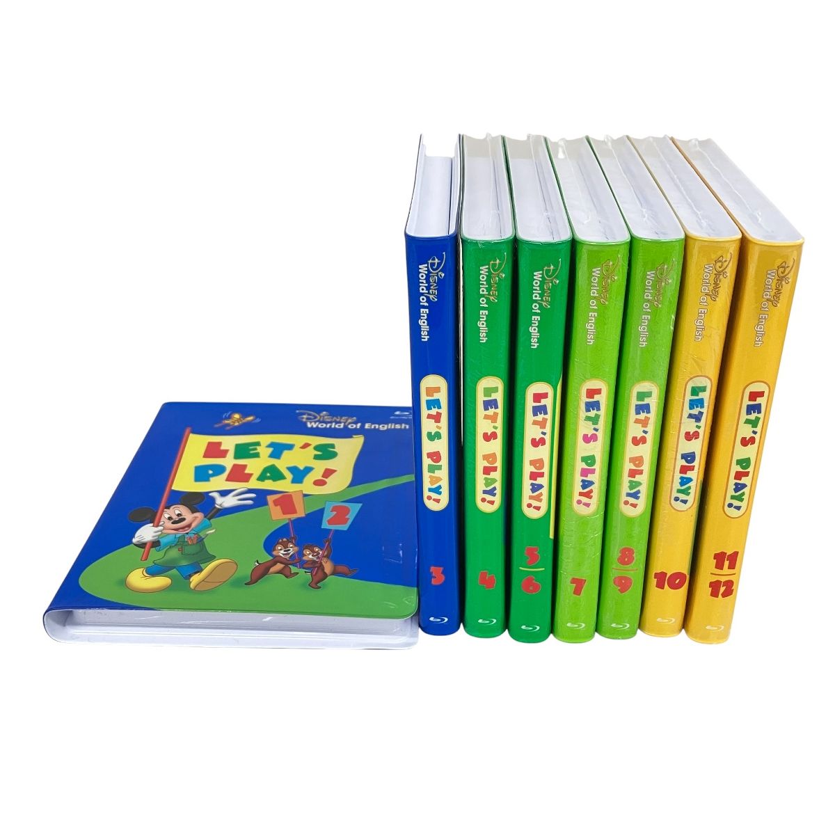 DWE ディズニー LET S PLAY DVD 全12巻 年式不明 英語 教材 ジャンク K10586837
