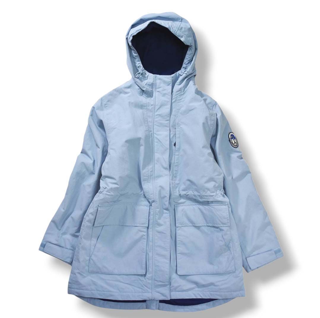 ランズエンド LANDS END Squall Winter Parka スコール ウィンターパーカー レインコート ジャケット アウター アウトドア タウンユース M サックスブルー レディース
