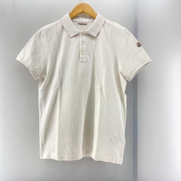 MONCLER MAGLIA POLO MANICA ホワイト size S 汚れ モンクレール 24