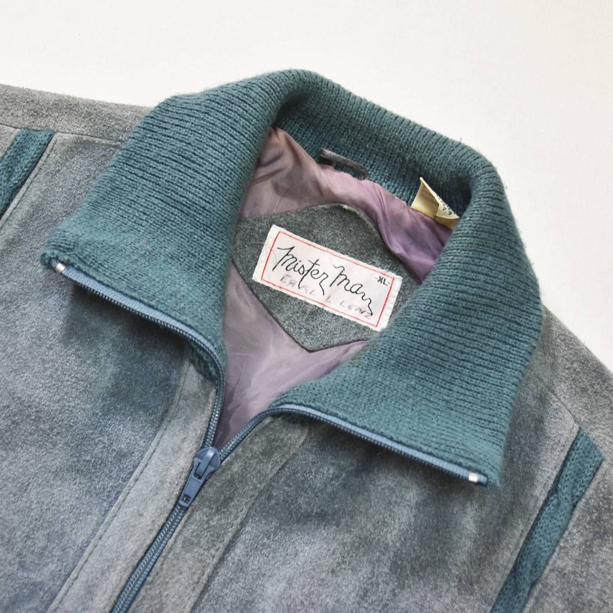 希少】 70s80sヴィンテージ Mister Man スウェードレザー x アクリル