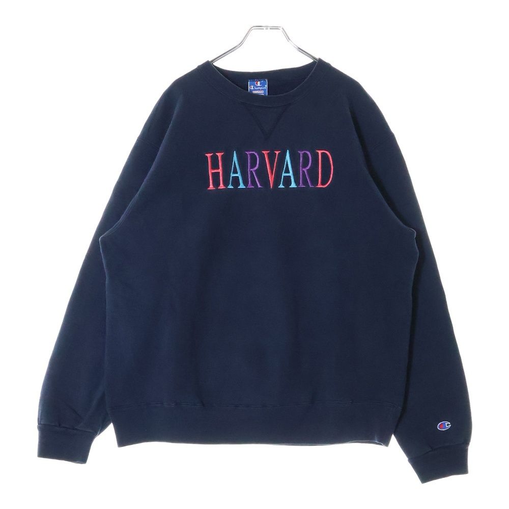【新品未使用】メンズ ハーバード大学 チャンピオン トレーナー XL ネイビー CHAMPION (チャンピオン) 80～90s HARVARD ハーバード カレッジロゴ 青