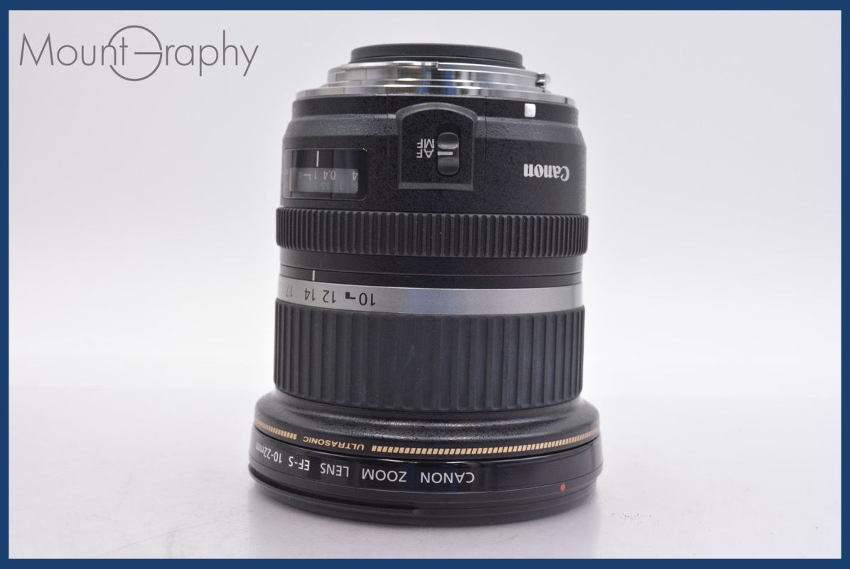 上 キヤノン Canon EF-S 10-22mm F3.5-4.5 USM 元箱 前後キャップ付 完動 同梱可 am970