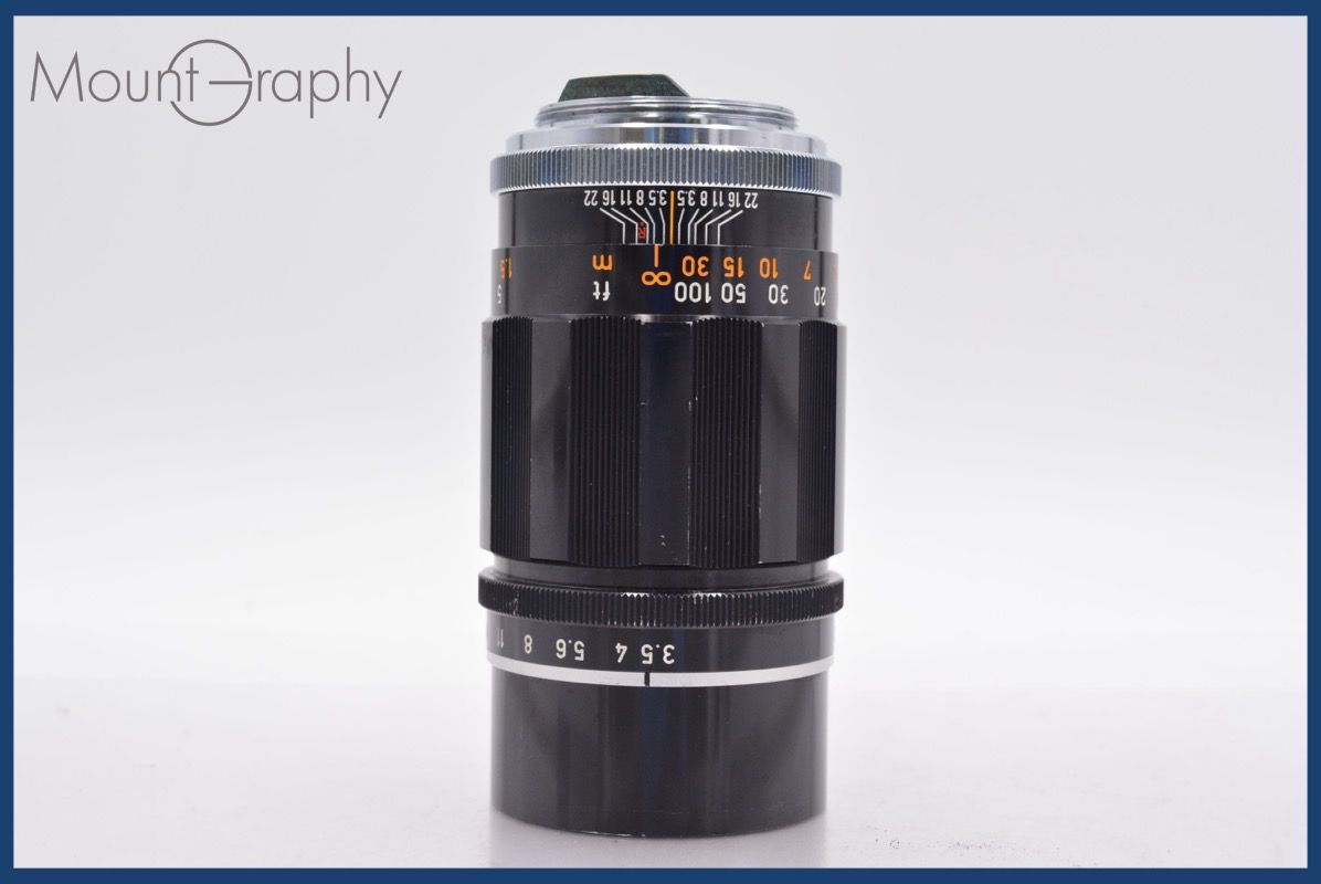 キヤノン Canon 135mm F3.5 後キャップ付 ライカLマウント 完動 同梱可 am971