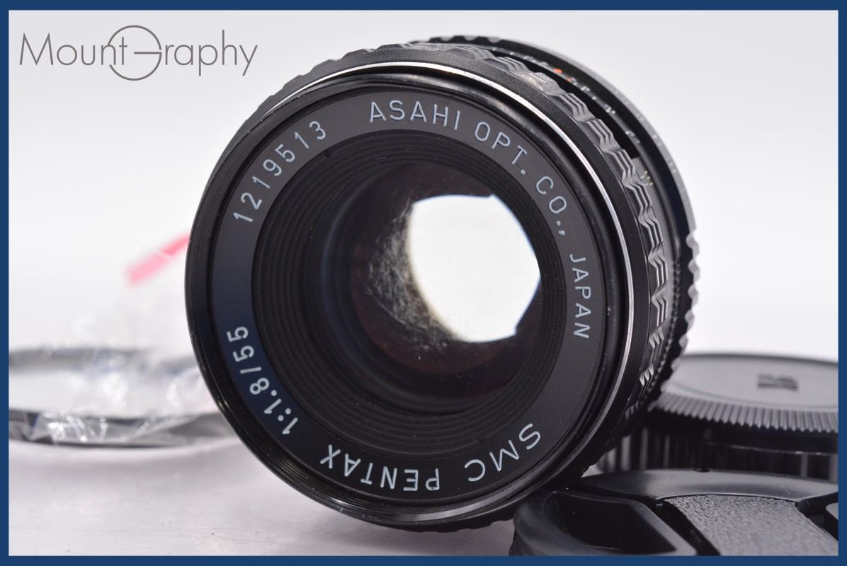 実用 ペンタックス PENTAX SMC PENTAX 55mm F1.8 前後キャップ-レンズフィルター付 完動 同梱可 am985