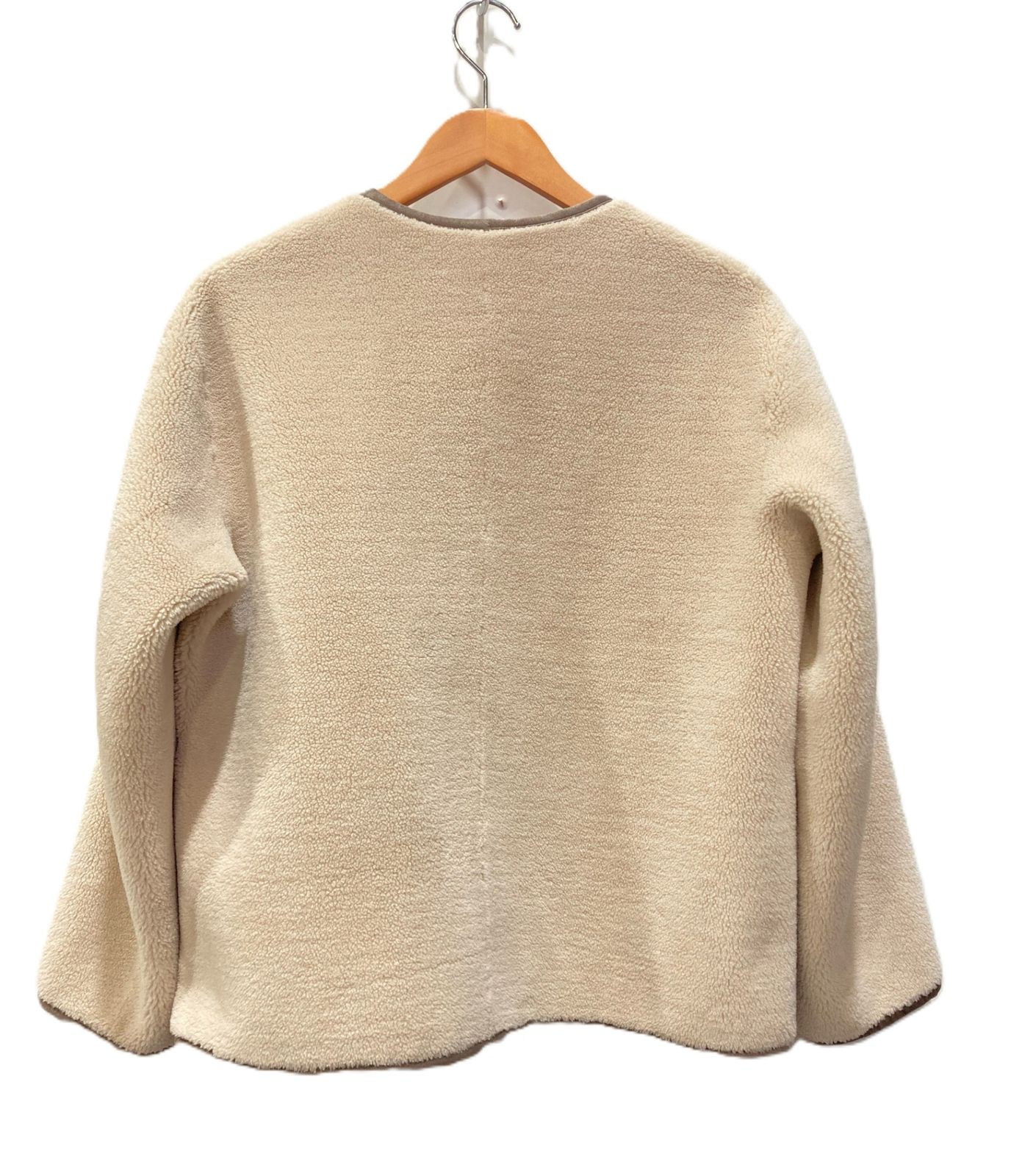 LE GLAZIK ルグラジック JL-8983 リバーシブル フェイクムートンジャケット ボアジャケット 36 モカ ベージュ