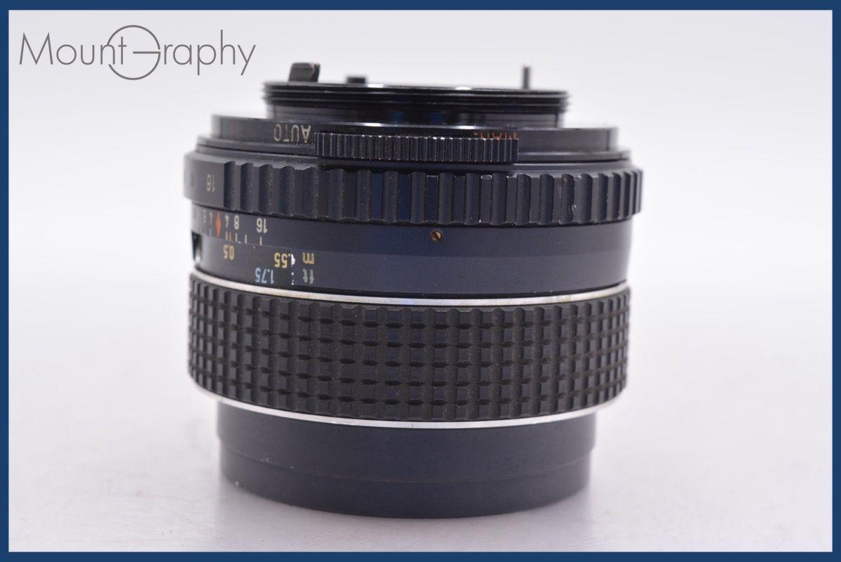 ペンタックス PENTAX SMC TAKUMAR 50mm F1.4 前後キャップ-レンズフィルター付 同梱可 am998