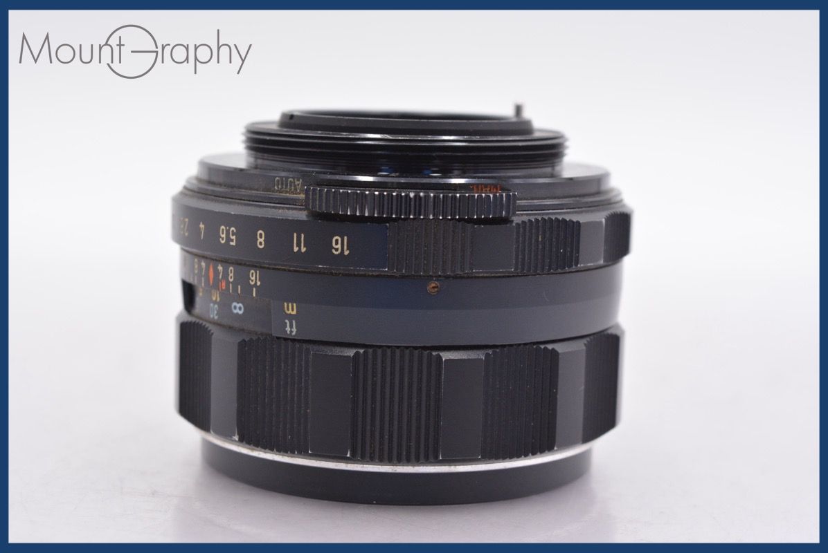 ペンタックス PENTAX Super-Takumar 55mm F1.8 後期 前後キャップ-レンズフィルター付 完動 同梱可 am1001