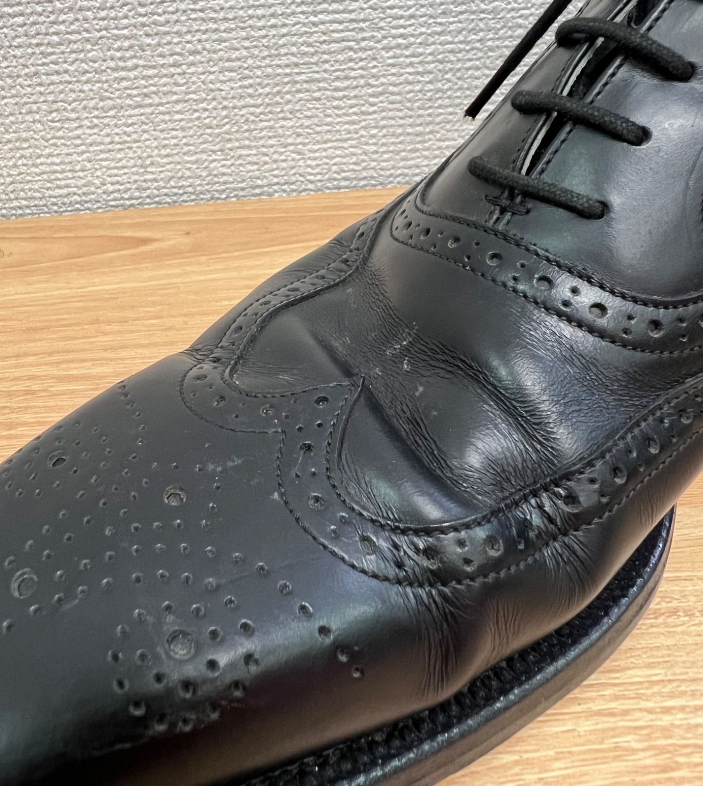 BURBERRY BLACK LABEL バーバリーブラックレーベル サイドゴアブーツ ウィングチップ