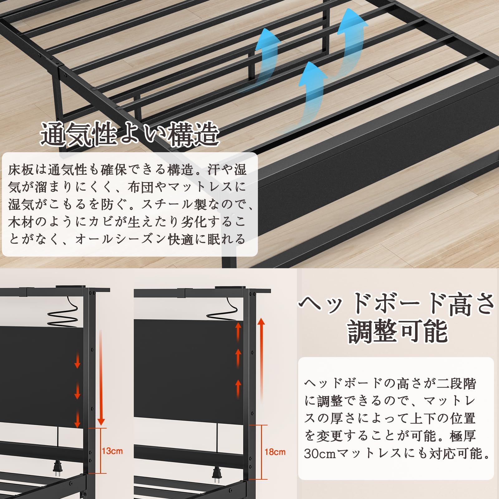 シングルベッド パイプベッド