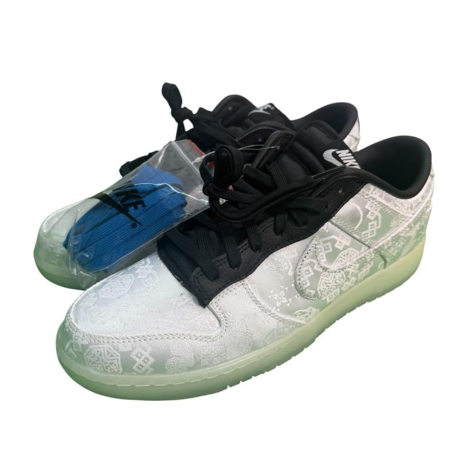 サイズ US10 28ｃｍ ナイキ×クロット×フラグメント NIKE×CLOT×FRAGMENTS 23SS DUNK LOW SP ダンク ロー ブラック アンド ホワイト スニーカー FN0315-110 8065000220430
